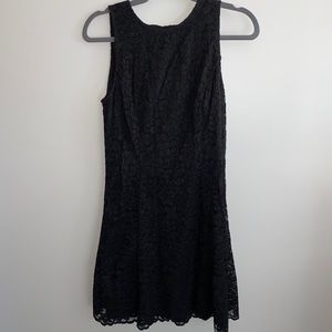 Ann Taylor Black Lace Sleeveless Dress